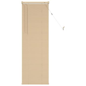 Venetianer Jalousie Hellbraun mit Muster 150 x 50 cm PVC