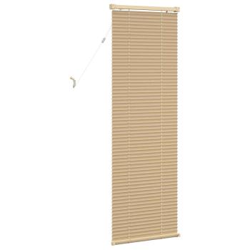 Venetianer Jalousie Hellbraun mit Muster 150 x 50 cm PVC