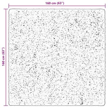 ARDEBO.de - Bereichsteppiche Quadratisch HUARTE Braun 160 x 160 cm