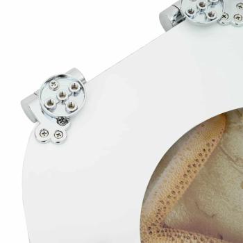 Toilettensitz Gelb und Weiß 44 x 38 cm MDF-Platte