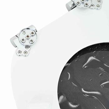 Toilettensitz Grau 44 x 38 cm MDF-Platte