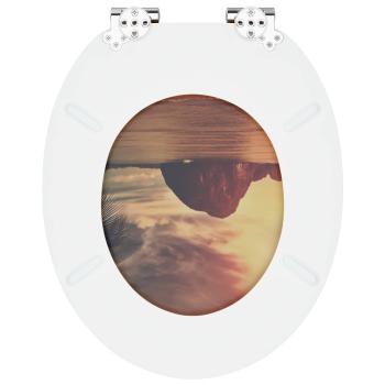 Toilettensitz Orange 44 x 38 cm MDF-Platte