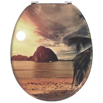 ARDEBO.de - Toilettensitz Orange 44 x 38 cm MDF-Platte