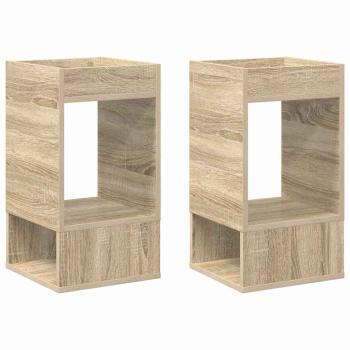 Beistelltisch 2 pcs Sonoma-Eiche 30 x 30 x 56 cm Holzwerkstoff