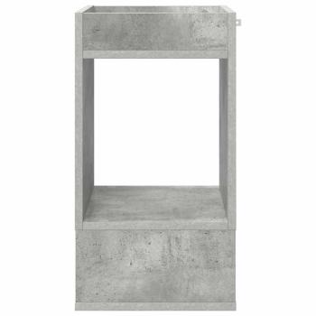 Beistelltisch 2 pcs Beton Grau 30 x 30 x 56 cm Holzwerkstoff