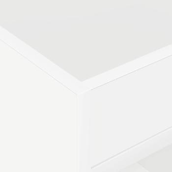 Beistelltisch 2 pcs Weiß 40 x 40 x 56 cm Holzwerkstoff