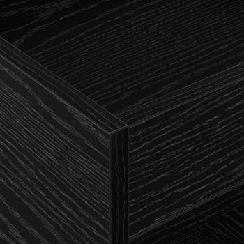 Beistelltisch Schwarz Eichen-Optik 40 x 40 x 56 cm