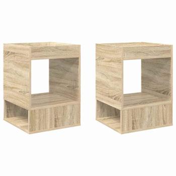 Beistelltisch 2 pcs Sonoma-Eiche 40 x 40 x 56 cm Holzwerkstoff