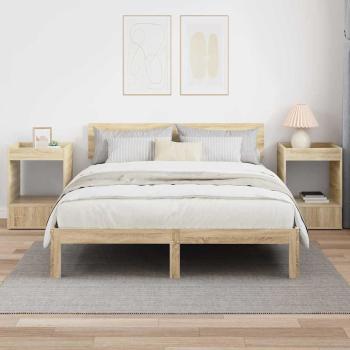 Beistelltisch 2 pcs Sonoma-Eiche 40 x 40 x 56 cm Holzwerkstoff