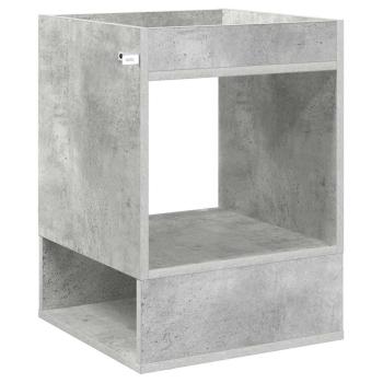Beistelltisch 2 pcs Beton Grau 40 x 40 x 56 cm Holzwerkstoff