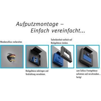 M-E VDV-2010-S Video Außenstation RFID ALU 1-Familienhaus (AP), silber (41264)