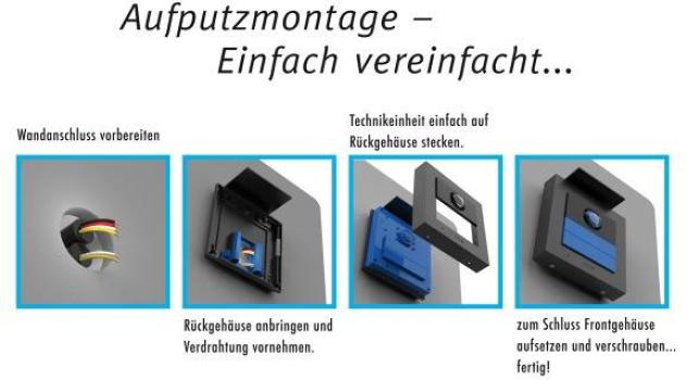 M-E Vistadoor VDV-20109-A-W Video Türsprechanlage, 1-Fam.-Haus Set RFID, ALU Außenstation, IP-Innenstation (App), anthrazit/weiß (41366)