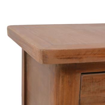 Nachttisch Massivholz Tanne 40x29x68 cm Braun