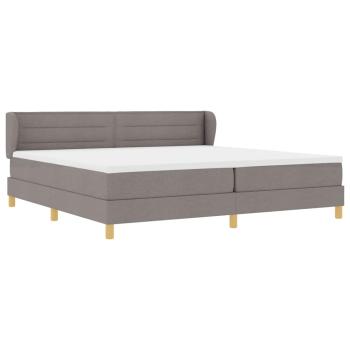 Boxspringbett mit Matratze Taupe 200 x 200 cm Stoff