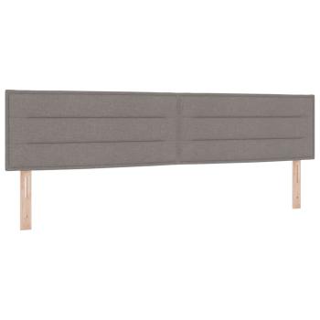 Boxspringbett mit Matratze Taupe 200 x 200 cm Polyester