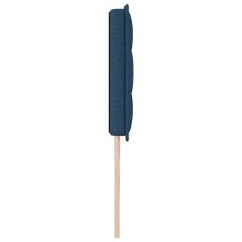LED Kopfteil mit LED-Lichtleisten Blau 180 cm Polyester