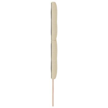 LED Kopfteil mit LED-Lichtleisten Creme 200 cm Polyester