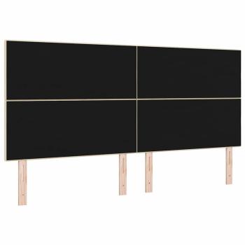 LED Kopfteil mit LED-Lichtleisten Creme 200 cm Polyester