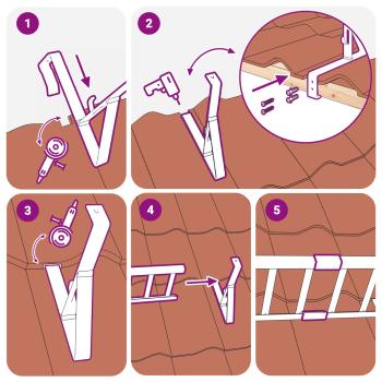 Dachschneeschild Anthrazit 100 x 29,5 x 34,5 cm Stahl