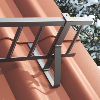 Dachschneeschild Anthrazit 300 x 29,5 x 34,5 cm Stahl