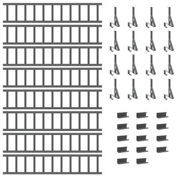 Dachschneeschild Anthrazit 800 x 29,5 x 34,5 cm Stahl