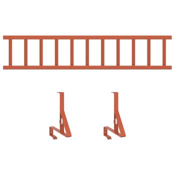 Dachschneeschild Rot 100 x 29,5 x 34,5 cm Stahl