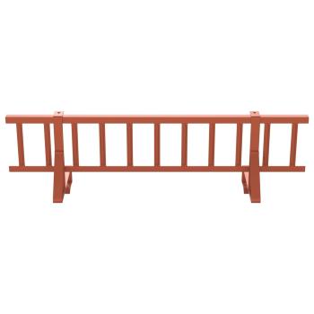 Dachschneeschild Rot 800 x 29,5 x 34,5 cm Stahl