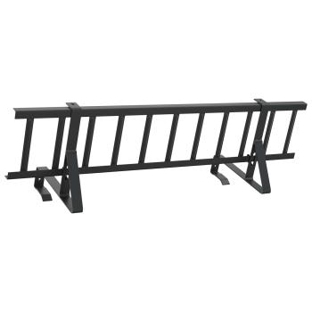 Dachschneeschild Schwarz 100 x 29,5 x 34,5 cm Stahl