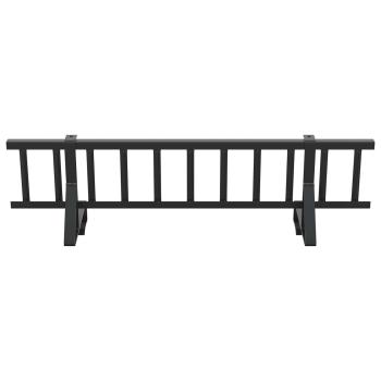 Dachschneeschild Schwarz 100 x 29,5 x 34,5 cm Stahl