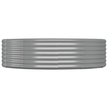 ARDEBO.de - Hochbeet Verzinkter Stahl 140x140x36 cm Grau