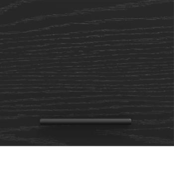 Waschmaschinen-Schrank Schwarz Eichen-Optik 67,5 x 68 x 200 cm