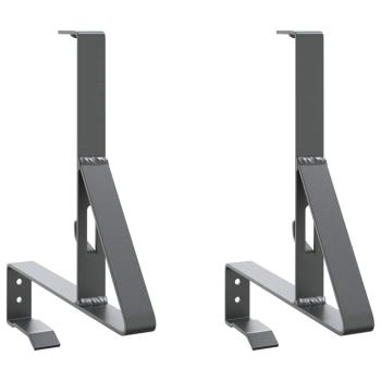 ARDEBO.de - Schneewächter Unterstützung 2 pcs Anthrazit 29,5 x 3 x 34,5 cm