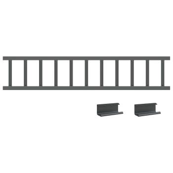 Dachschneeschild Anthrazit 600 x 2,5 x 20 cm Stahl