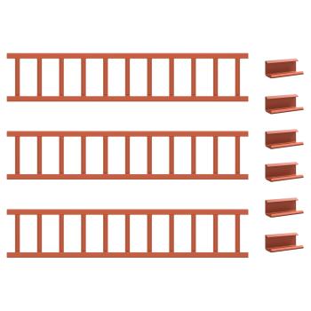 Dachschneeschild Rot 300 x 2,5 x 20 cm Stahl