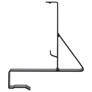 Schneewächter Unterstützung 6 pcs Schwarz 29,5 x 3 x 34,5 cm