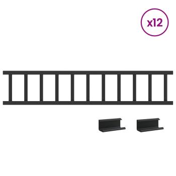 Dachschneeschild 1200 x 2,5 x 20 cm Stahl
