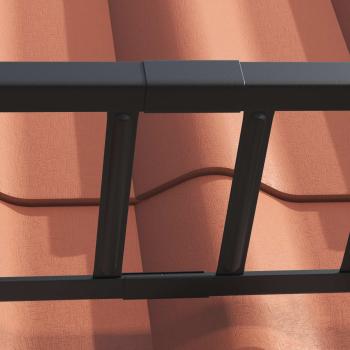 Dachschneeschild 1200 x 2,5 x 20 cm Stahl