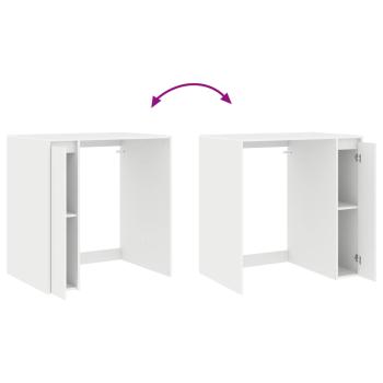 Waschmaschinen-Schrank Weiß 87 x 60 x 89 cm Holzwerkstoff