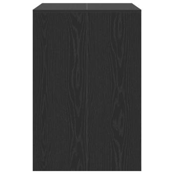 Waschmaschinen-Schrank Schwarz Eichen-Optik 87 x 60 x 89 cm