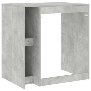 Waschmaschinen-Schrank Beton 87 x 60 x 89 cm Holzwerkstoff