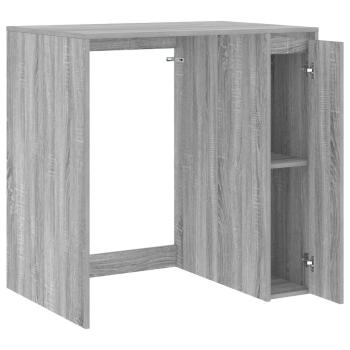 Waschmaschinen-Schrank mit Tür Graues Sonoma 87 x 60 x 89 cm