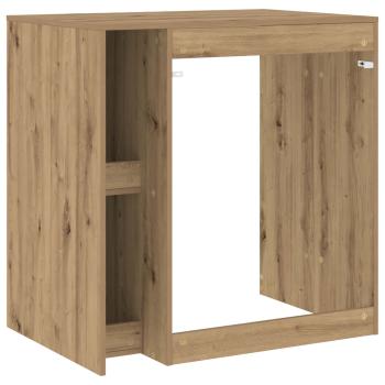 Waschmaschinen-Schrank mit Tür Artisan-Eiche 87 x 60 x 89 cm