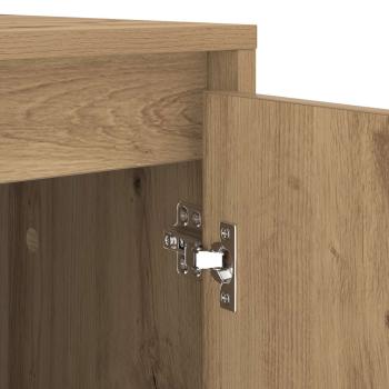 Waschmaschinen-Schrank mit Tür Artisan-Eiche 87 x 60 x 89 cm