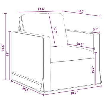 Sofa 2 pcs Dunkelgrau