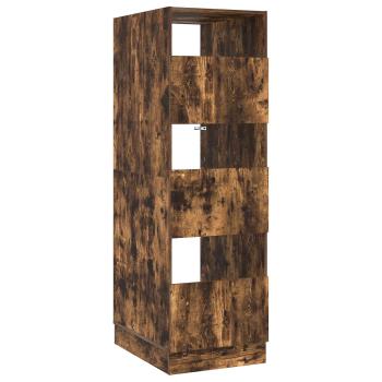 ARDEBO.de - Wäscheschrank Geräucherte Eiche 50 x 68 x 162 cm Holzwerkstoff