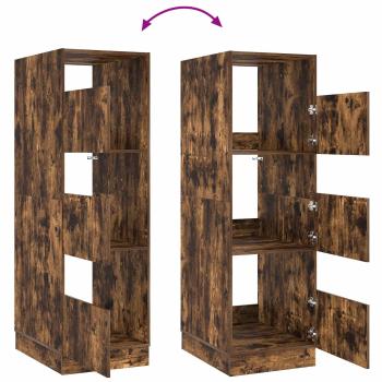 Wäscheschrank Geräucherte Eiche 50 x 68 x 162 cm Holzwerkstoff