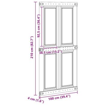 Tür Corona Weiß 100 x 210 cm Holzwerkstoff