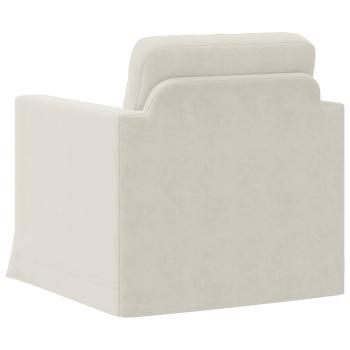 Sofa Creme Gesamtabmessungen: 78 x 78 x 80 cm (B x T x H) Samt