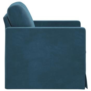 Sofa Blau Gesamtabmessungen: 78 x 78 x 80 cm (B x T x H) Samt