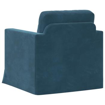 Sofa Blau Gesamtabmessungen: 78 x 78 x 80 cm (B x T x H) Samt